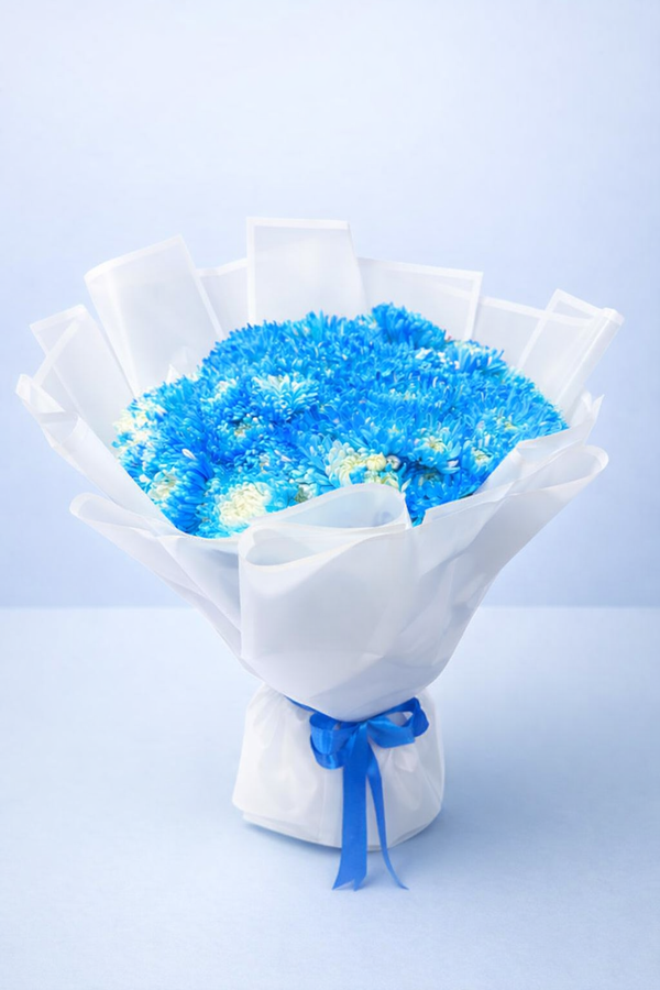 Blue Chrysanthemums